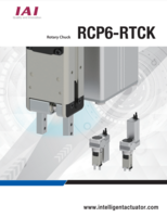 IAI RCP6-RTCK CATALOG RCP6-RTCK SERIES: ROTARY CHECK